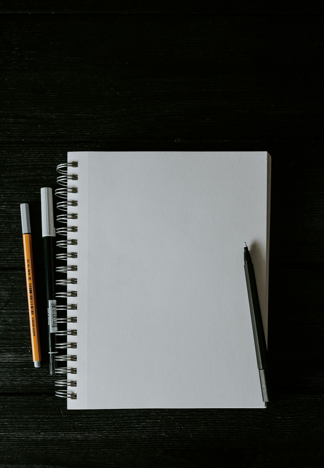 handwritten notes in notebook