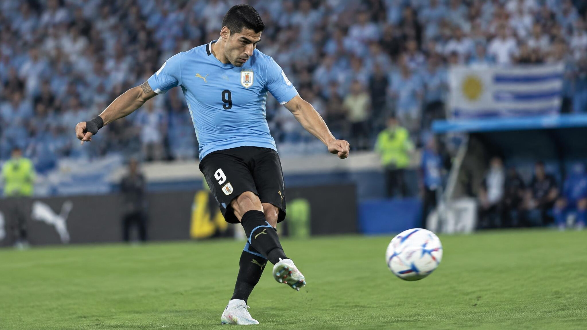uruguayan football player on field