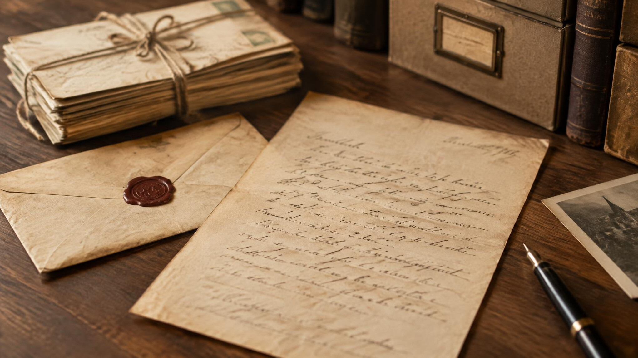vintage handwritten letter